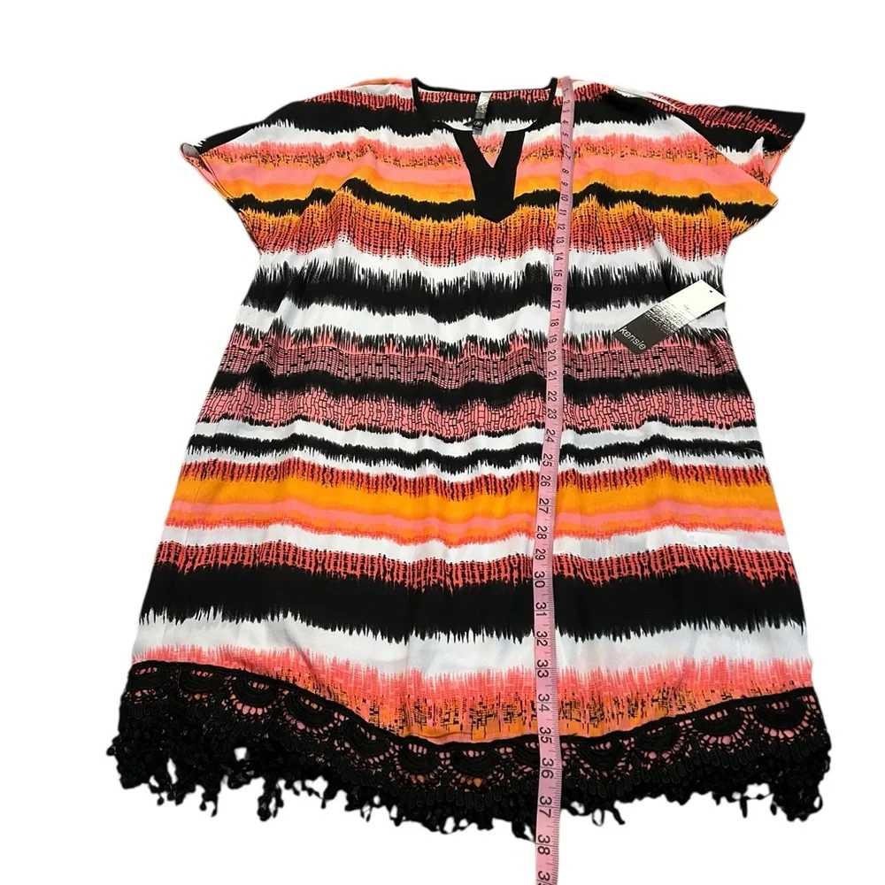 KENSIE colorful striped dress nwt